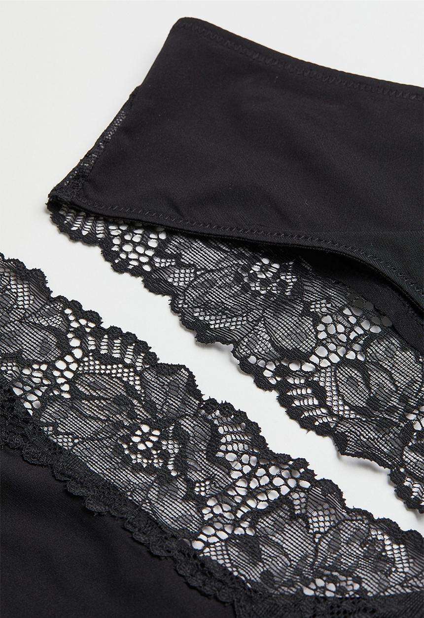 H&M - 5-pack jersey hipster briefs - black