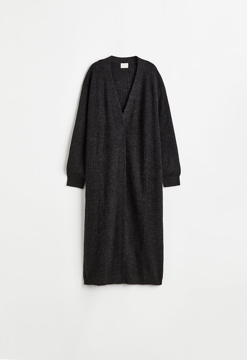 H&M - Long cardigan - black
