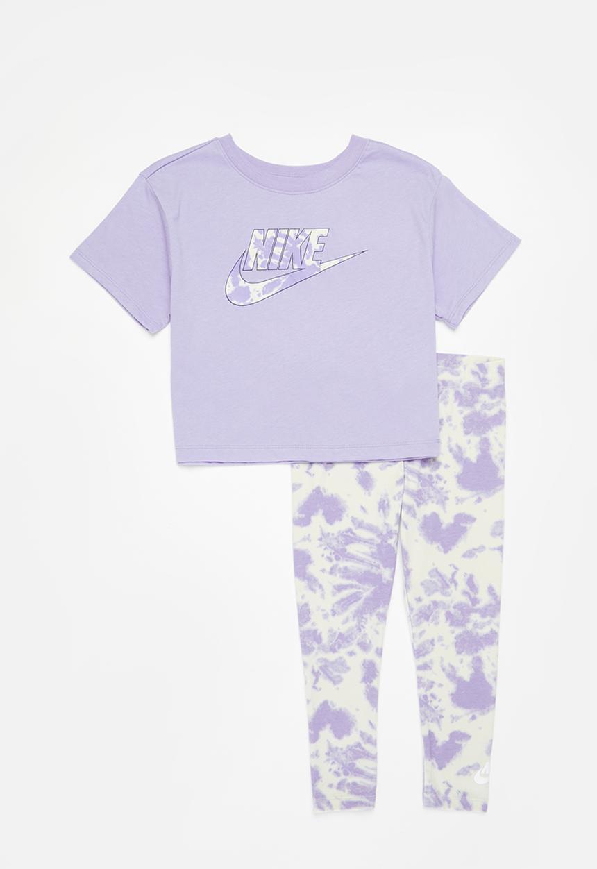 Nike - Nkg cloud wash legging set - light thistle