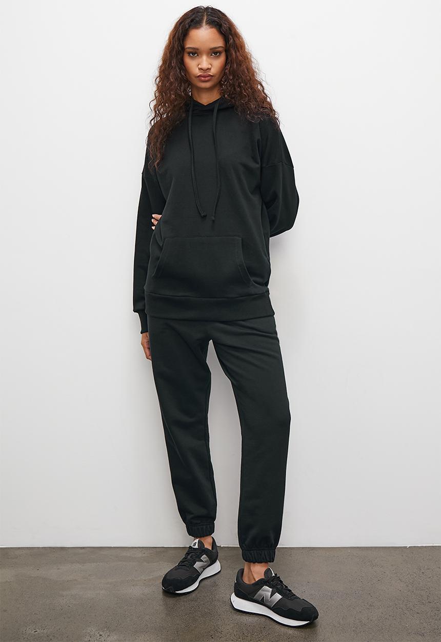 Superbalist - Longer length hoodie - black