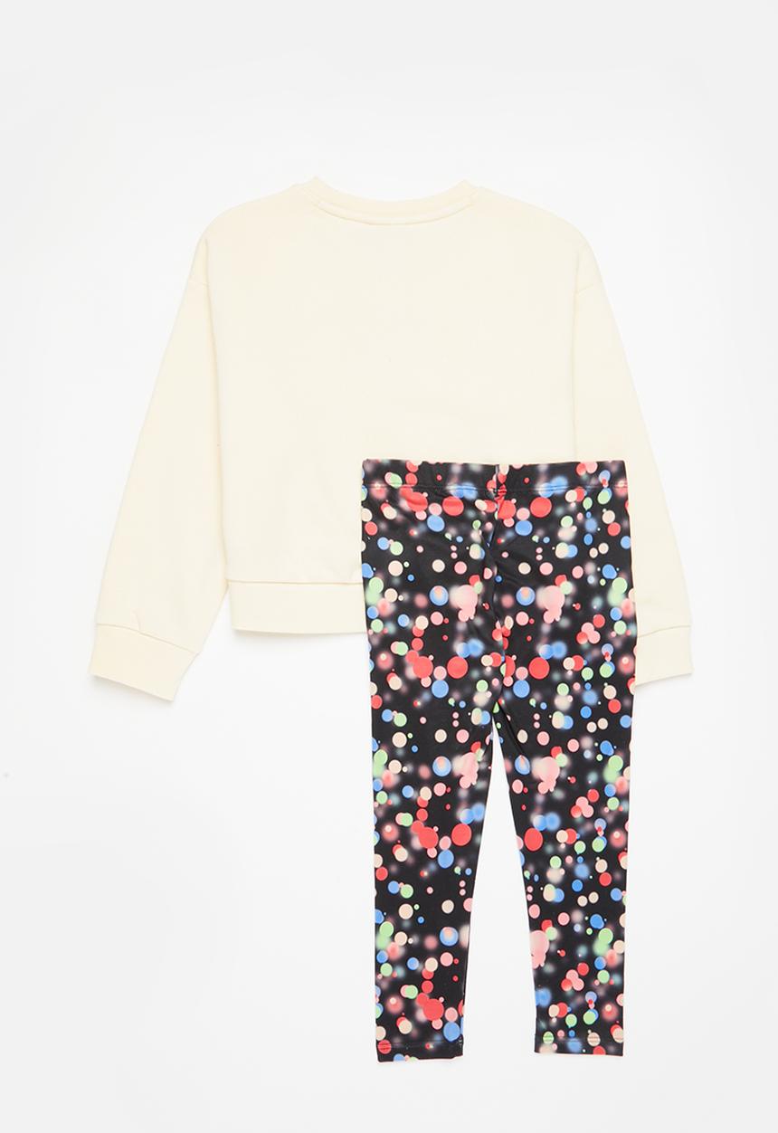Nike - Nkg crew and legging set - black & stone