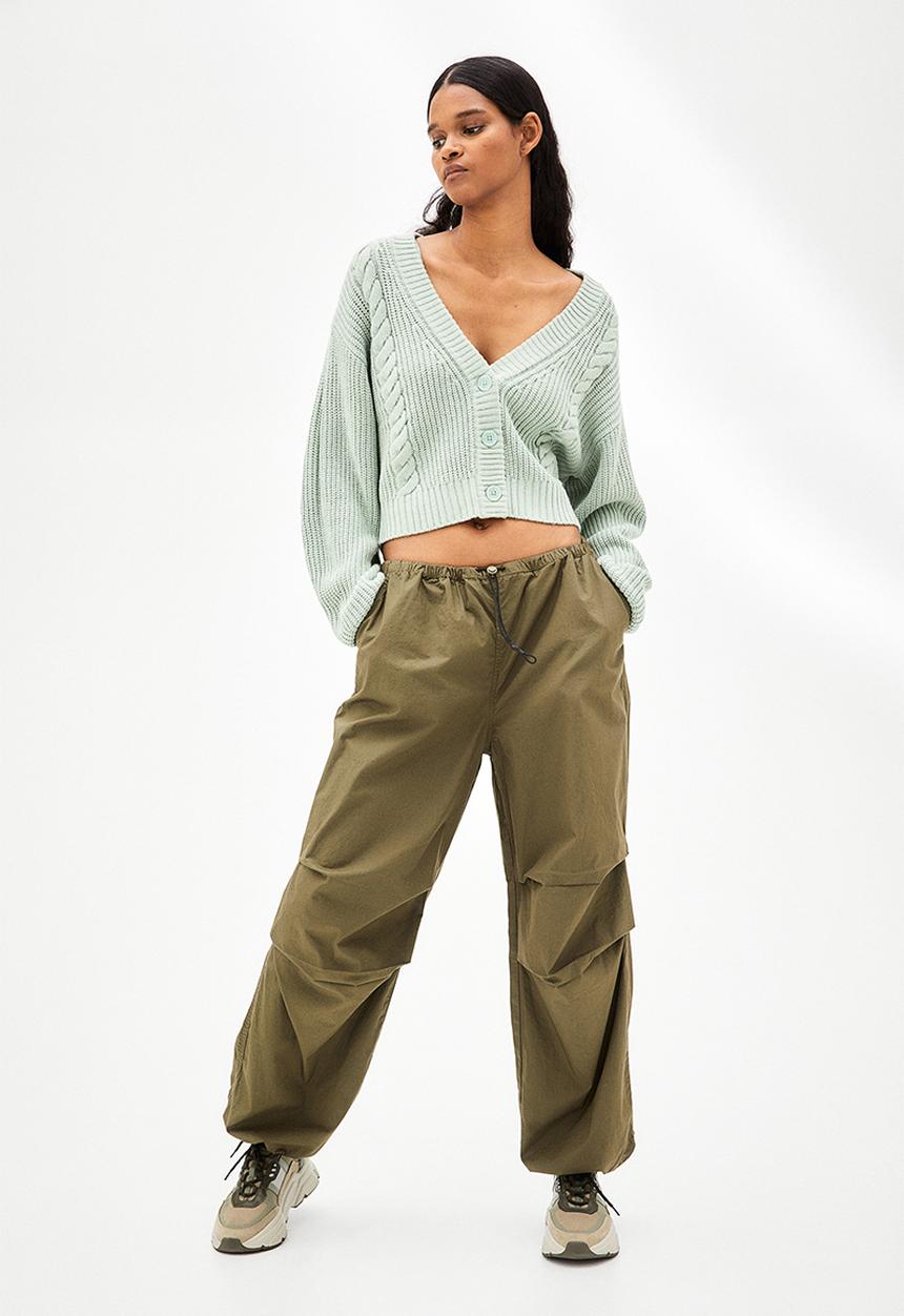 H&M - Parachute trousers - green