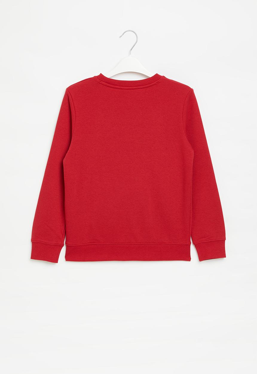 Nike - B nsw club ssnl aop ft crew - gym red