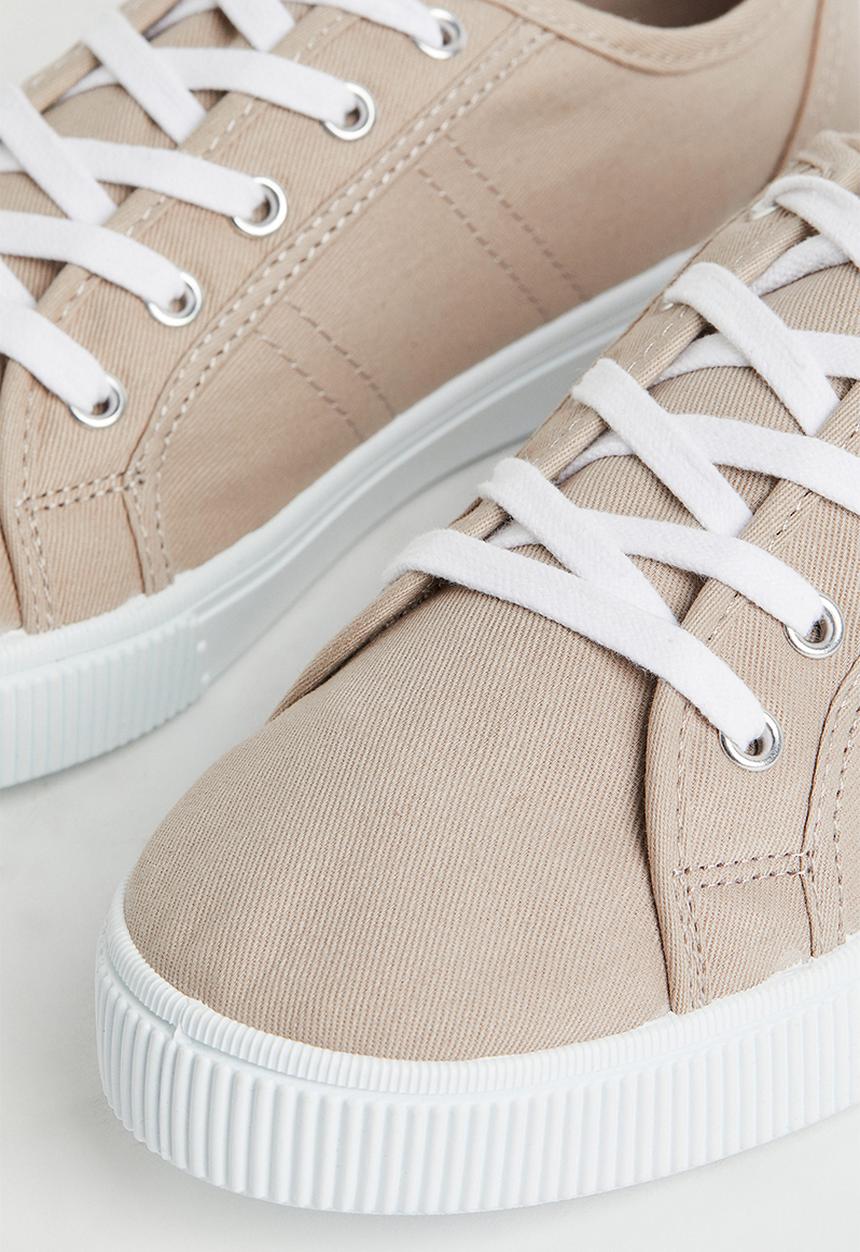 H&M - Canvas trainers - beige