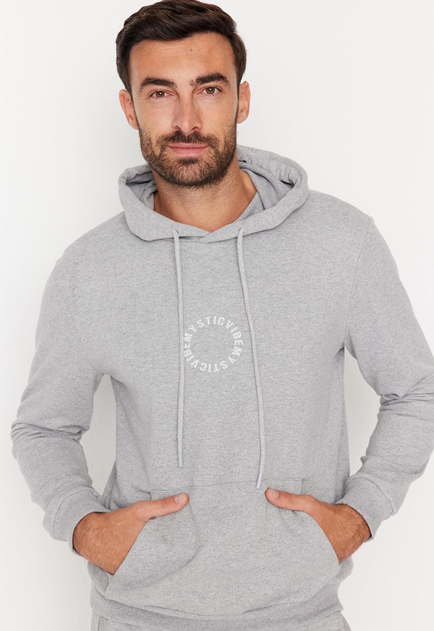 Trendyol - Athletic Hoodie - gray