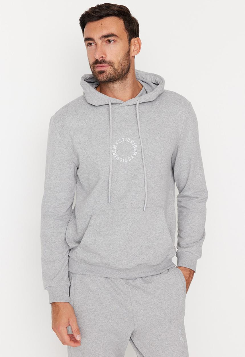 Trendyol - Athletic Hoodie - gray