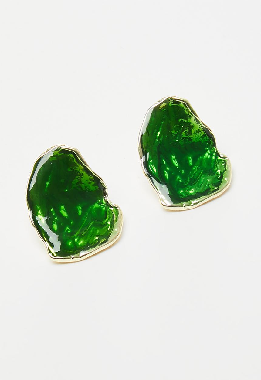 Superbalist - Molly stud earrings - green