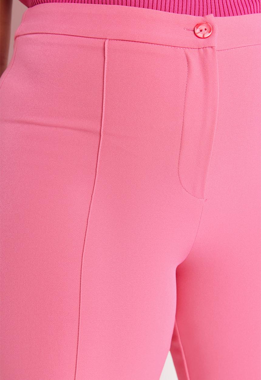Trendyol - Plus basic trousers - pink