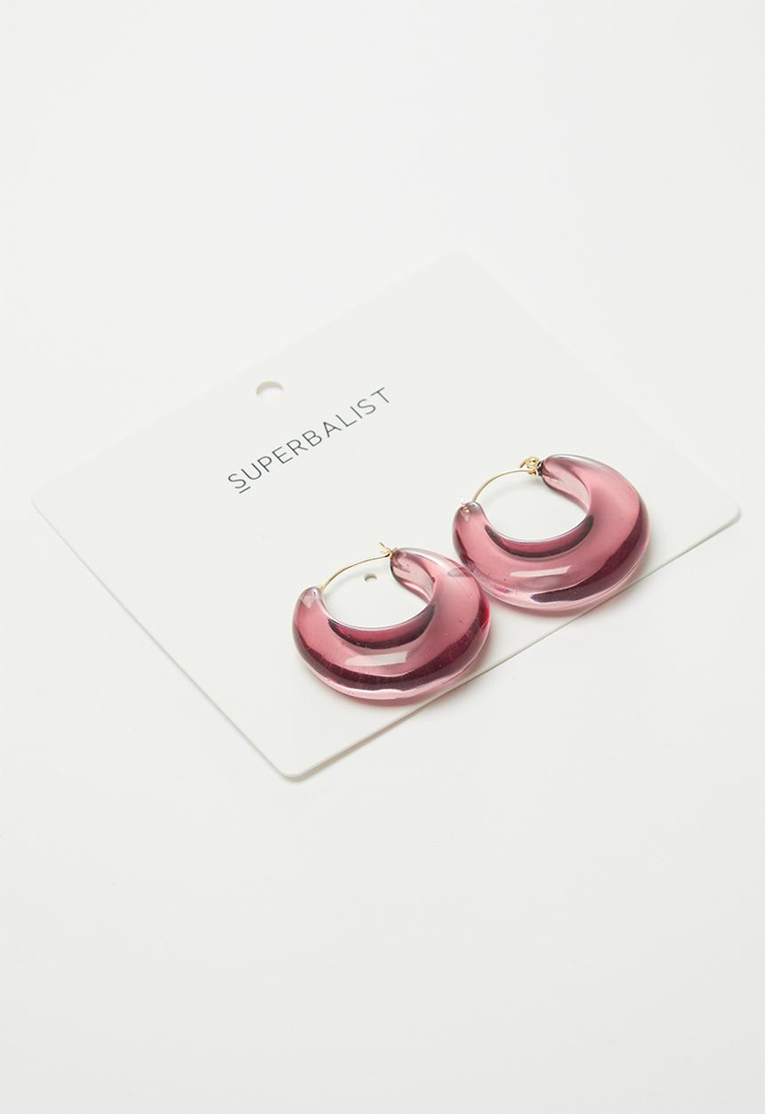 Superbalist - Mila hoop earrings - brown
