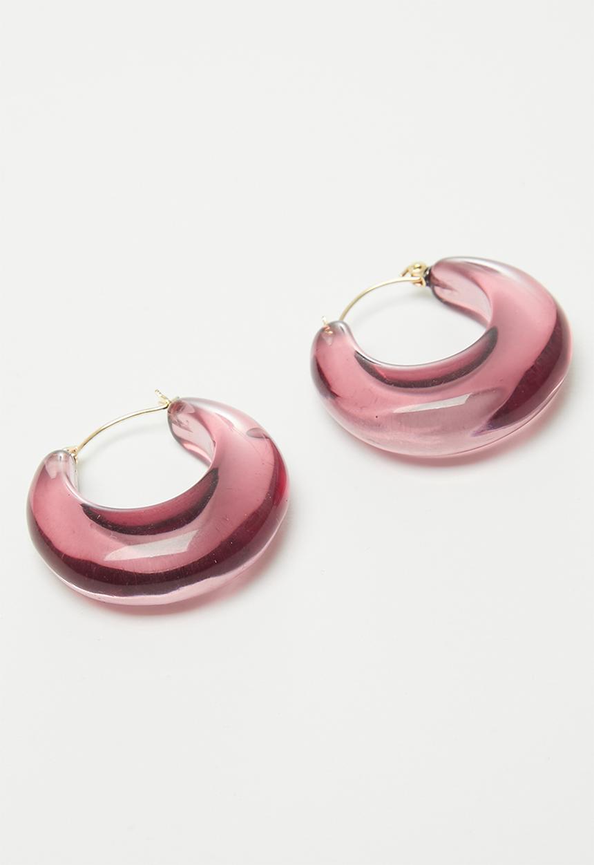 Superbalist - Mila hoop earrings - brown