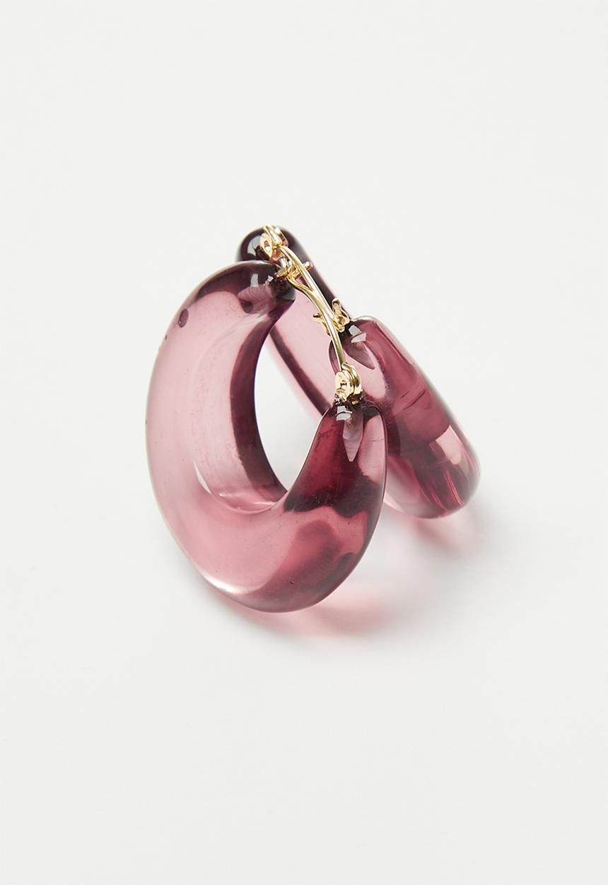 Superbalist - Mila hoop earrings - brown