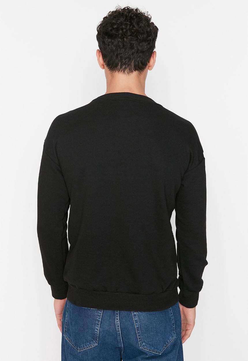 Trendyol - Boston crew sweat - black