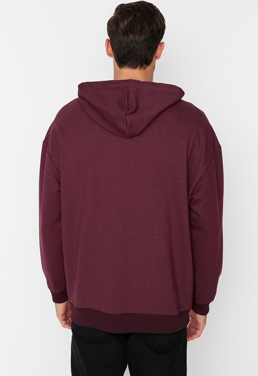 Trendyol - Michigan hooded sweat - burgundy