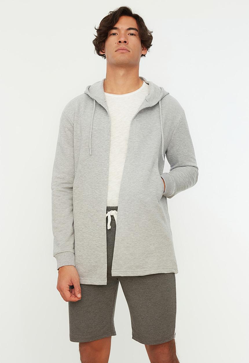 Trendyol - Longer length cardigan - gray