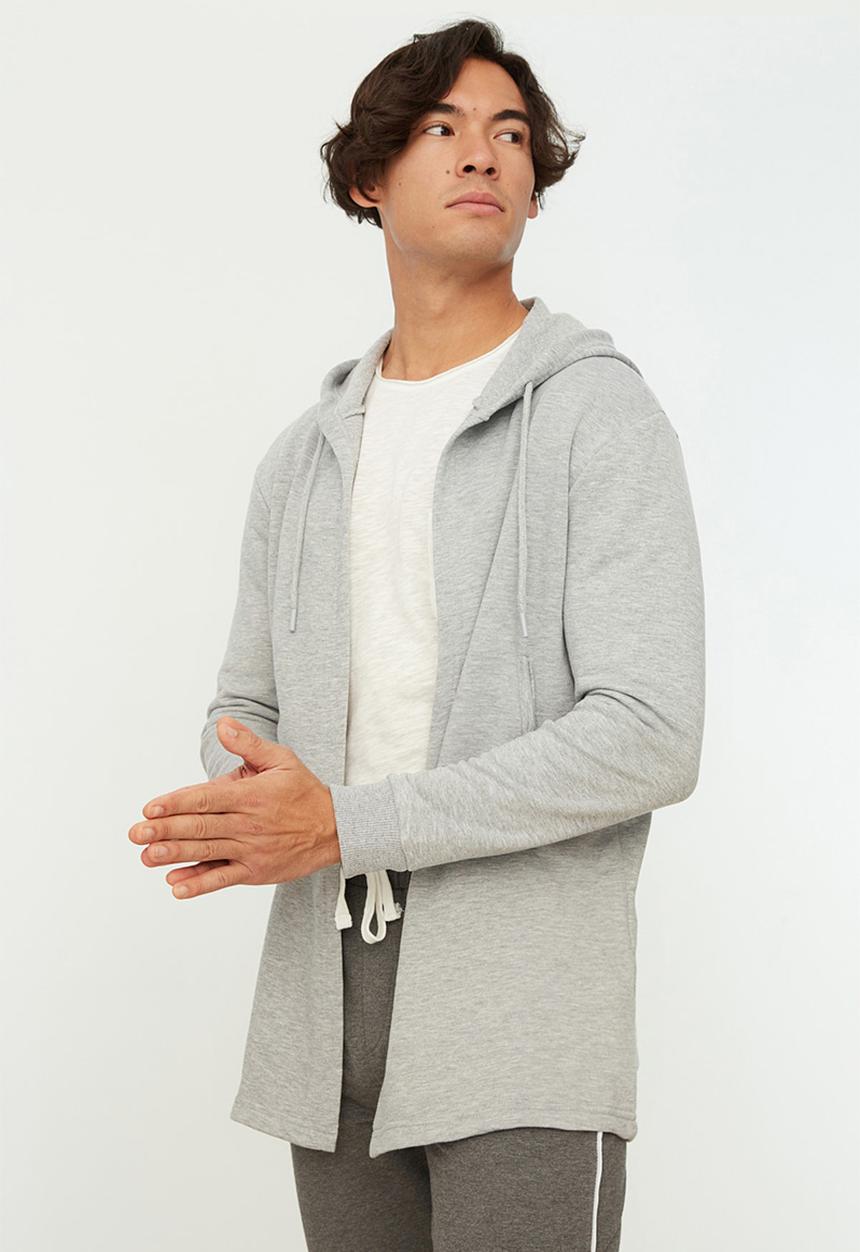 Trendyol - Longer length cardigan - gray