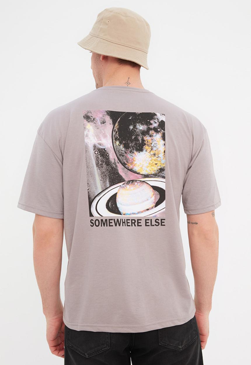 Trendyol - Printed t-shirt - gray 