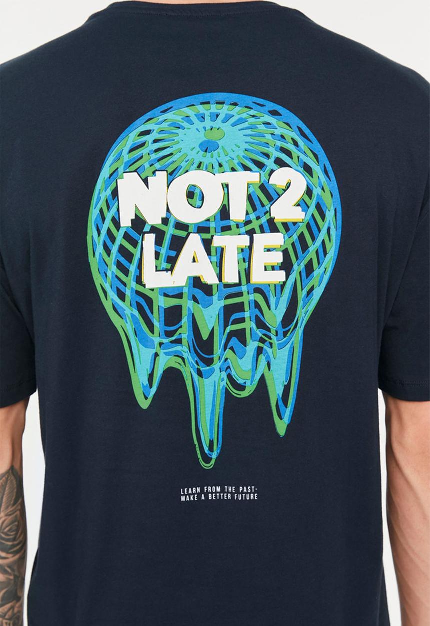 Trendyol - Backprint T-shirt - navy