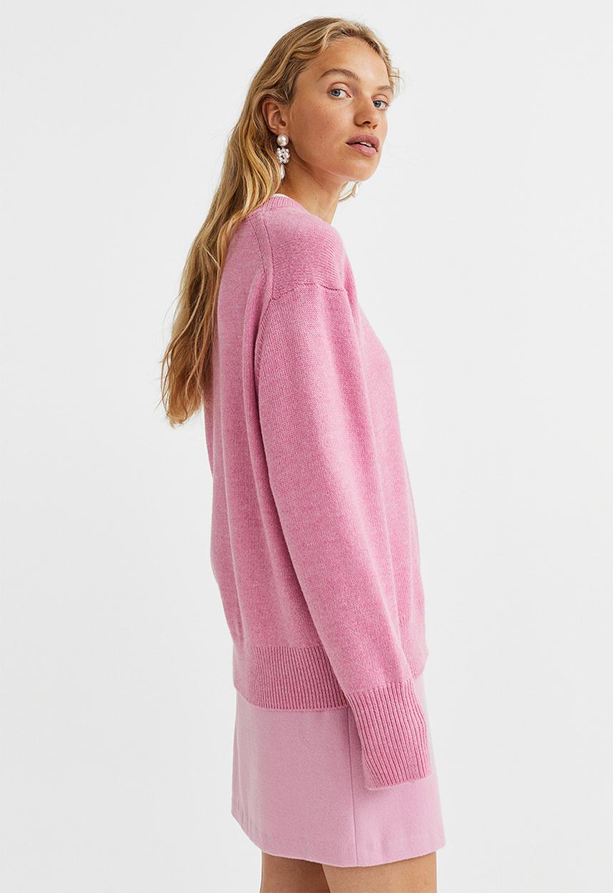 H&M - A-line skirt - light pink