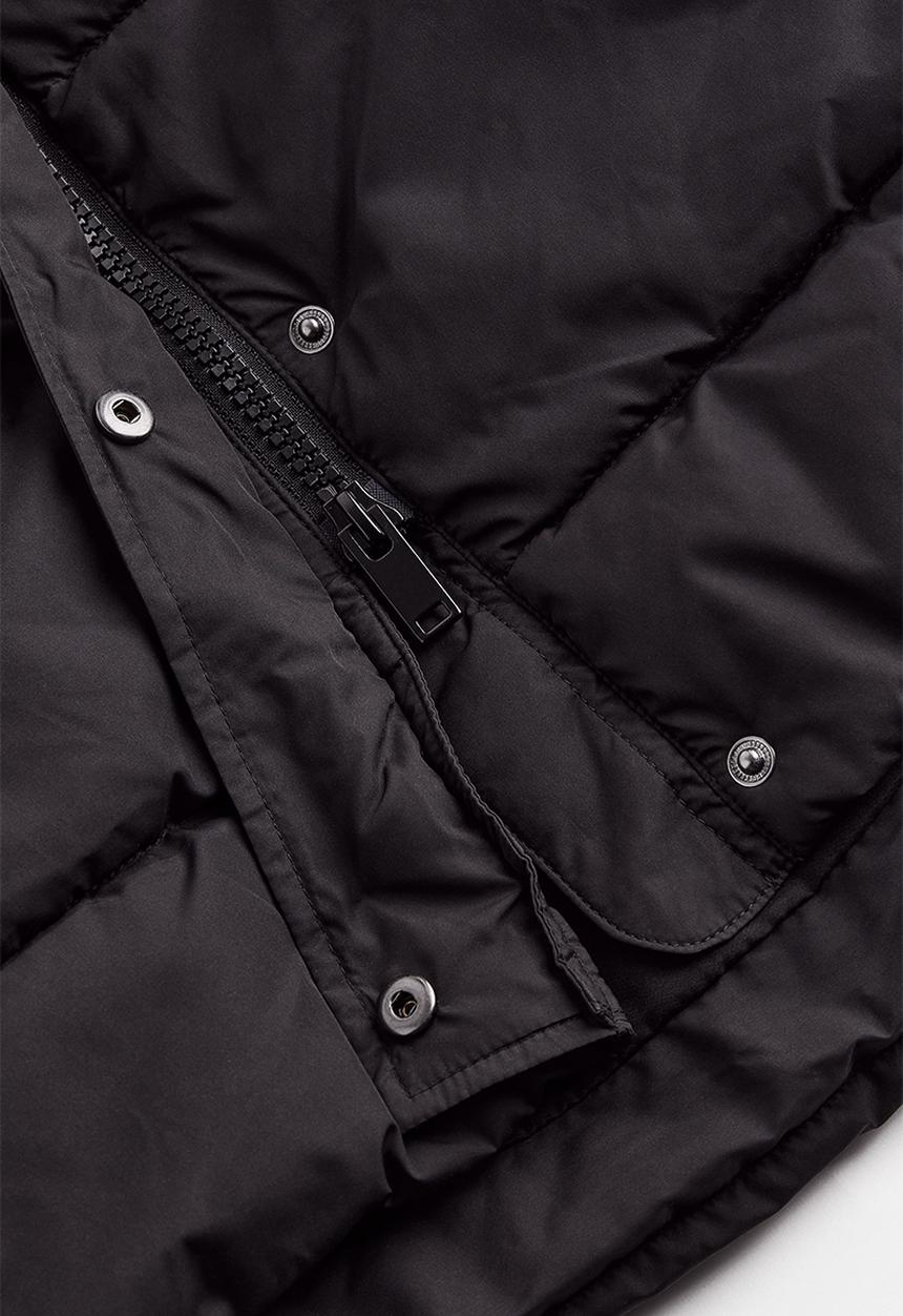 H&M - Hooded puffer coat - black