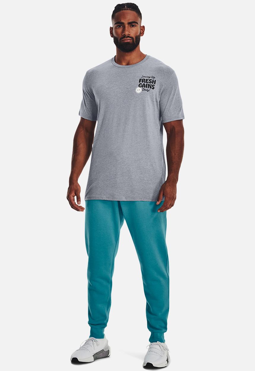 Under Armour - Ua rival fleece joggers - glacier blue
