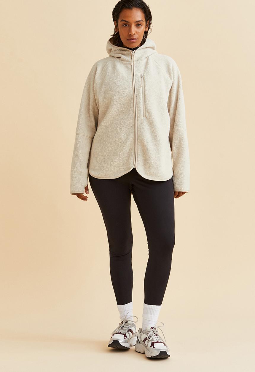 H&M - Teddy sports jacket -  light beige