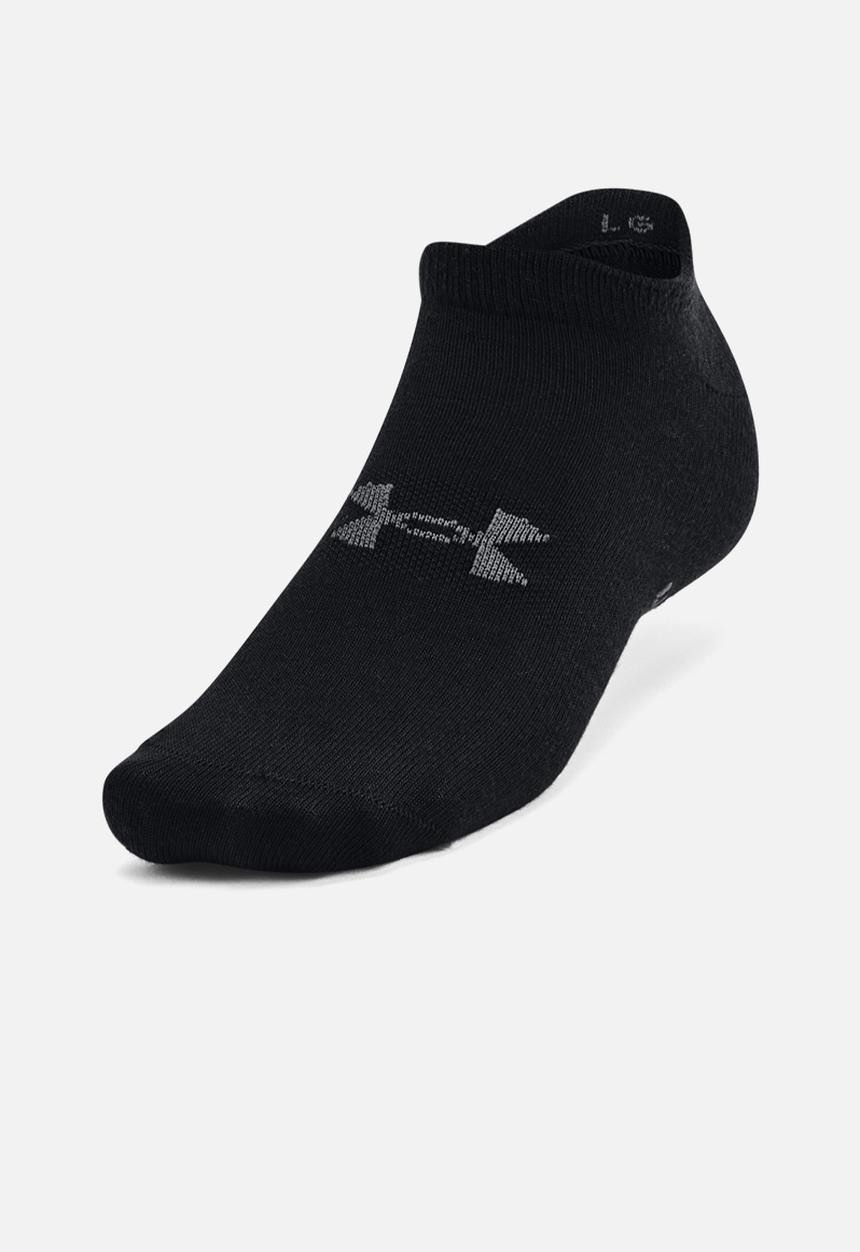 Under Armour - Ua essential no show 6pk - black/black/pitch gray