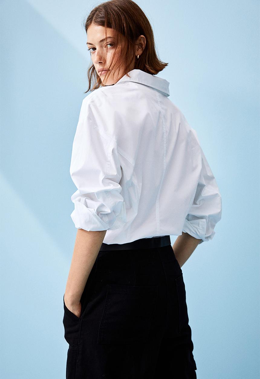 H&M - Cotton shirt - white