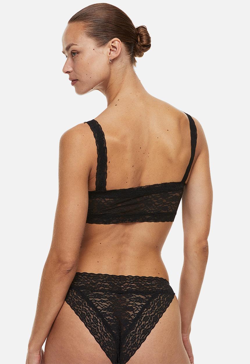 H&M - 3 Pack lace bikini briefs - black