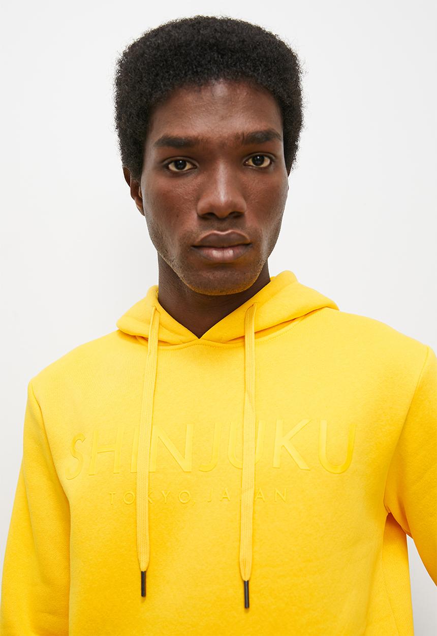 Superbalist - Fashion printed pullover hoodie - yellow