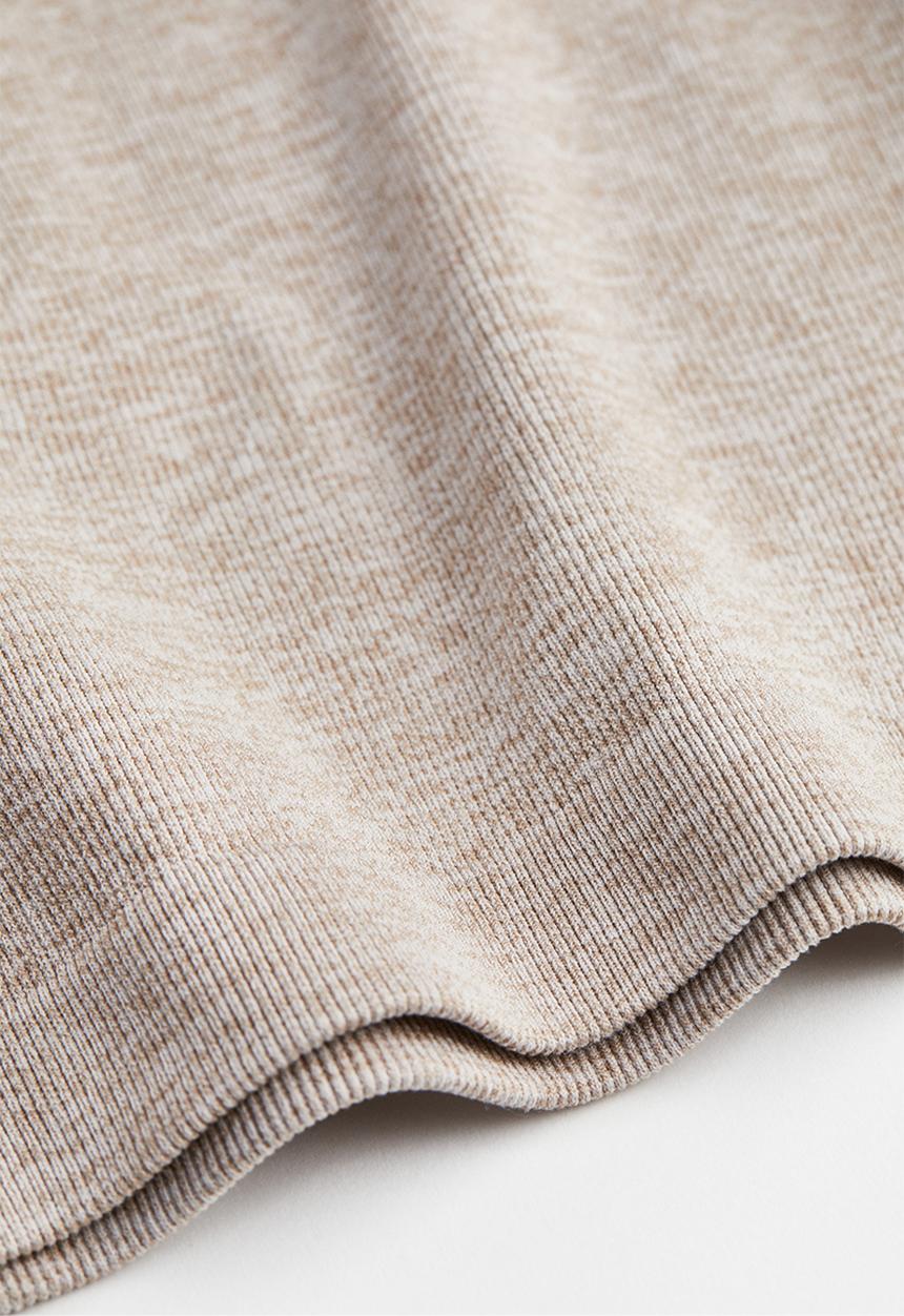 H&M - Thermolite® ribbed t-shirt - beige