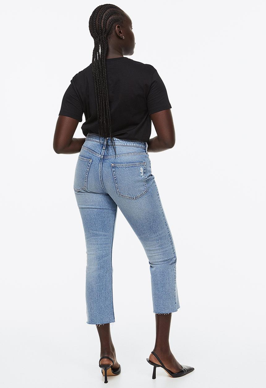 H&M - Flared high cropped jeans - blue