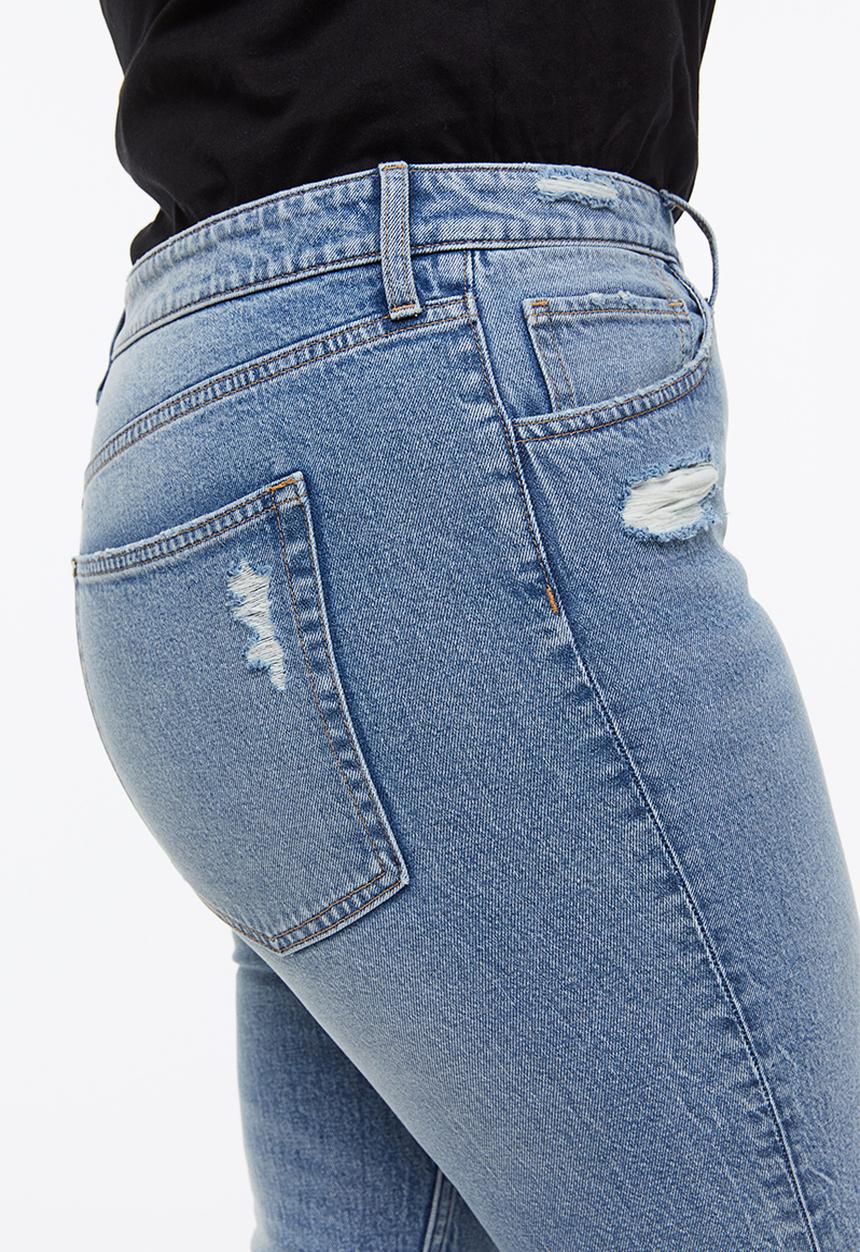 H&M - Flared high cropped jeans - blue