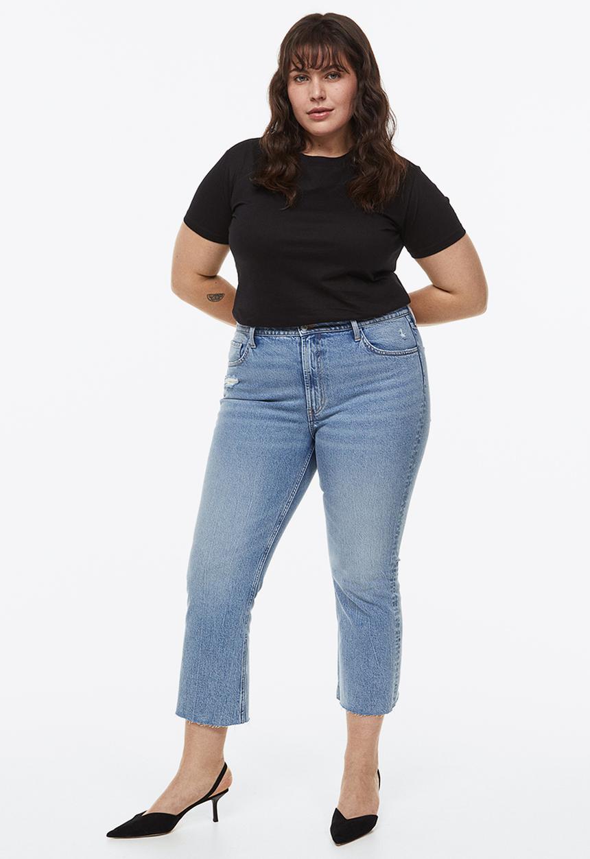 H&M - Flared high cropped jeans - blue