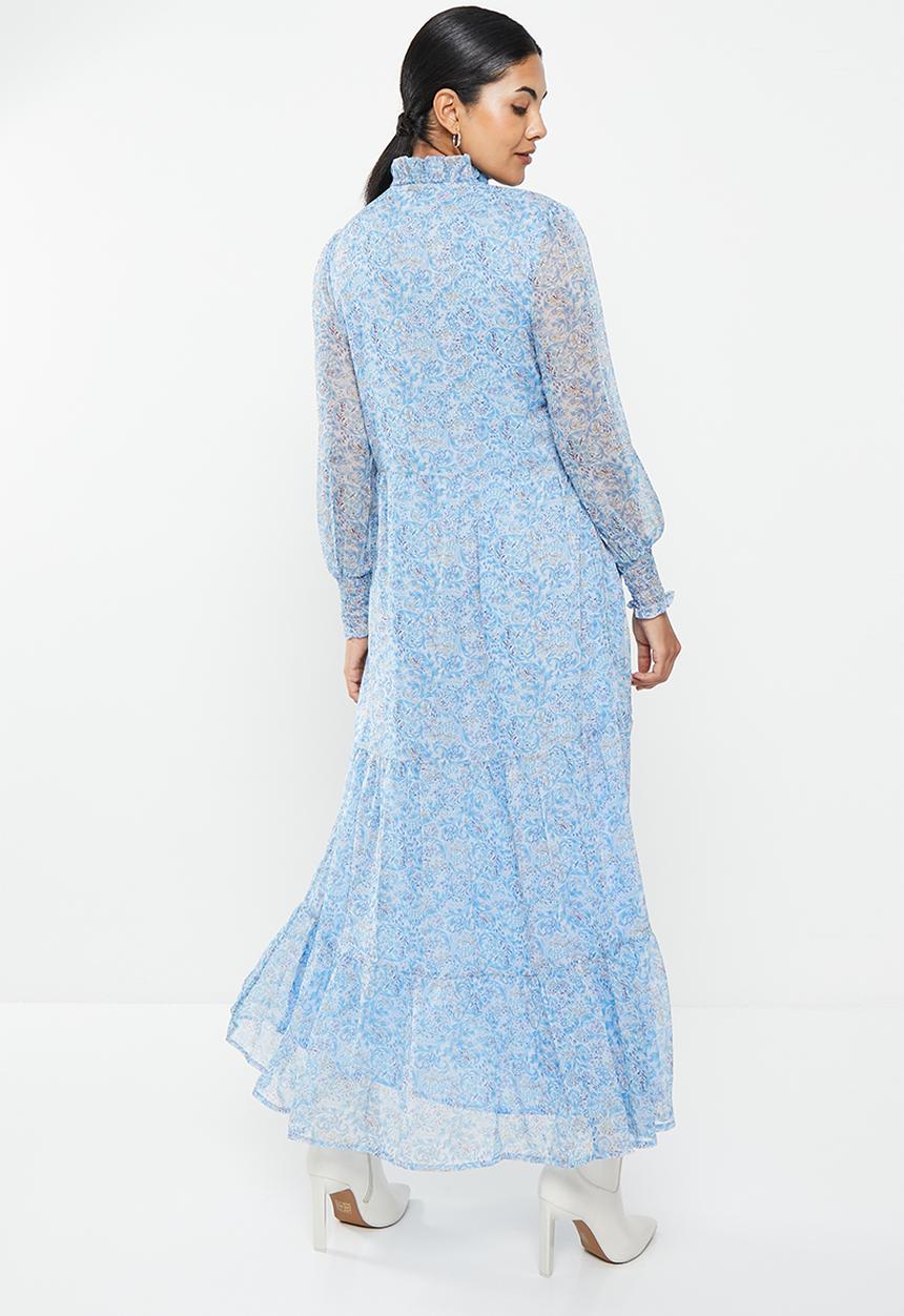 Pringle of Scotland - Printed maxi dress - blue