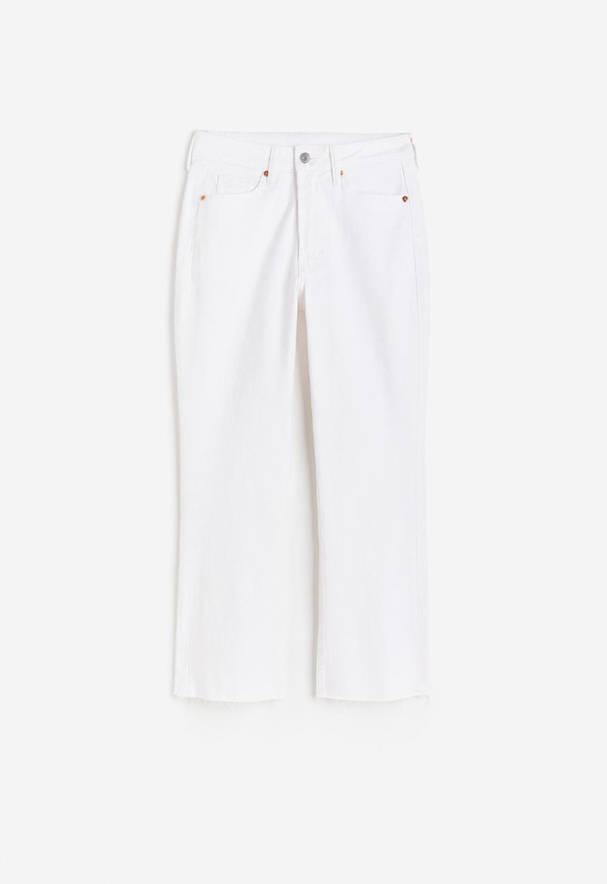 H&M - Flared high cropped jeans - white