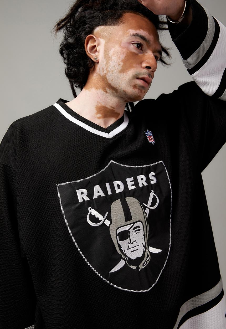Factorie - Long sleeve v neck jersey - black