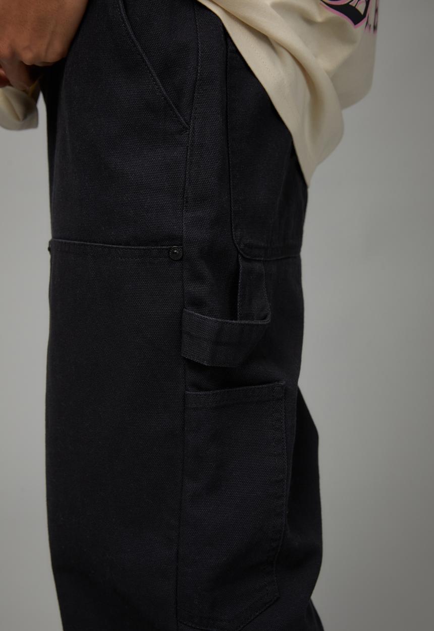 Factorie - Double knee carpenter pant - black