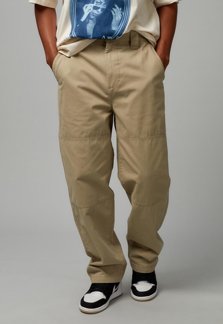 Factorie - Baggy skate work pant - light stone