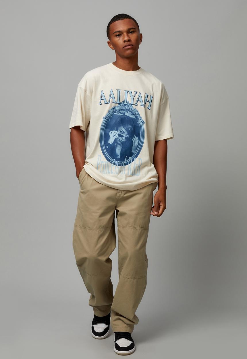 Factorie - Baggy skate work pant - light stone