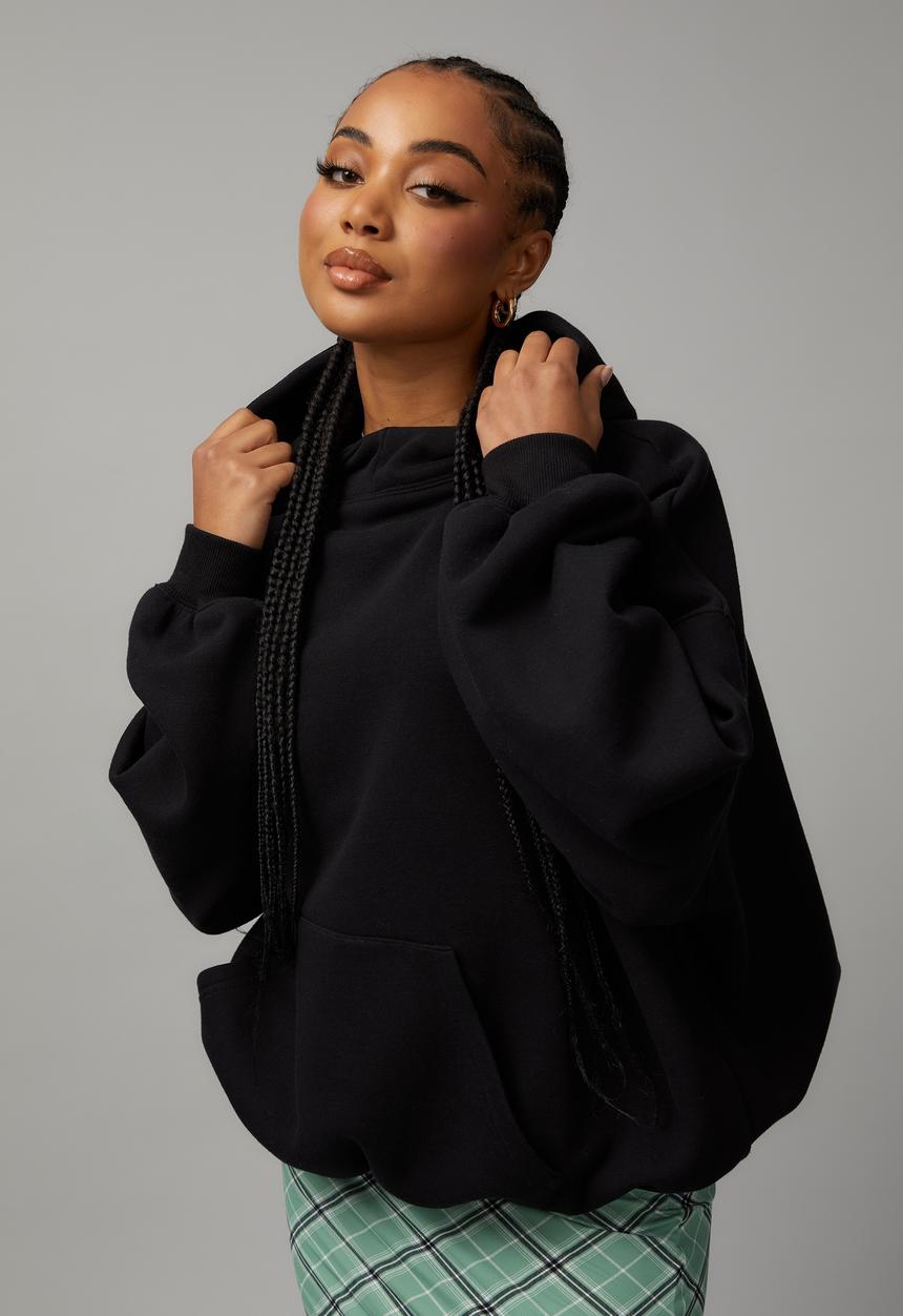 Factorie - Boxy hoodie - black