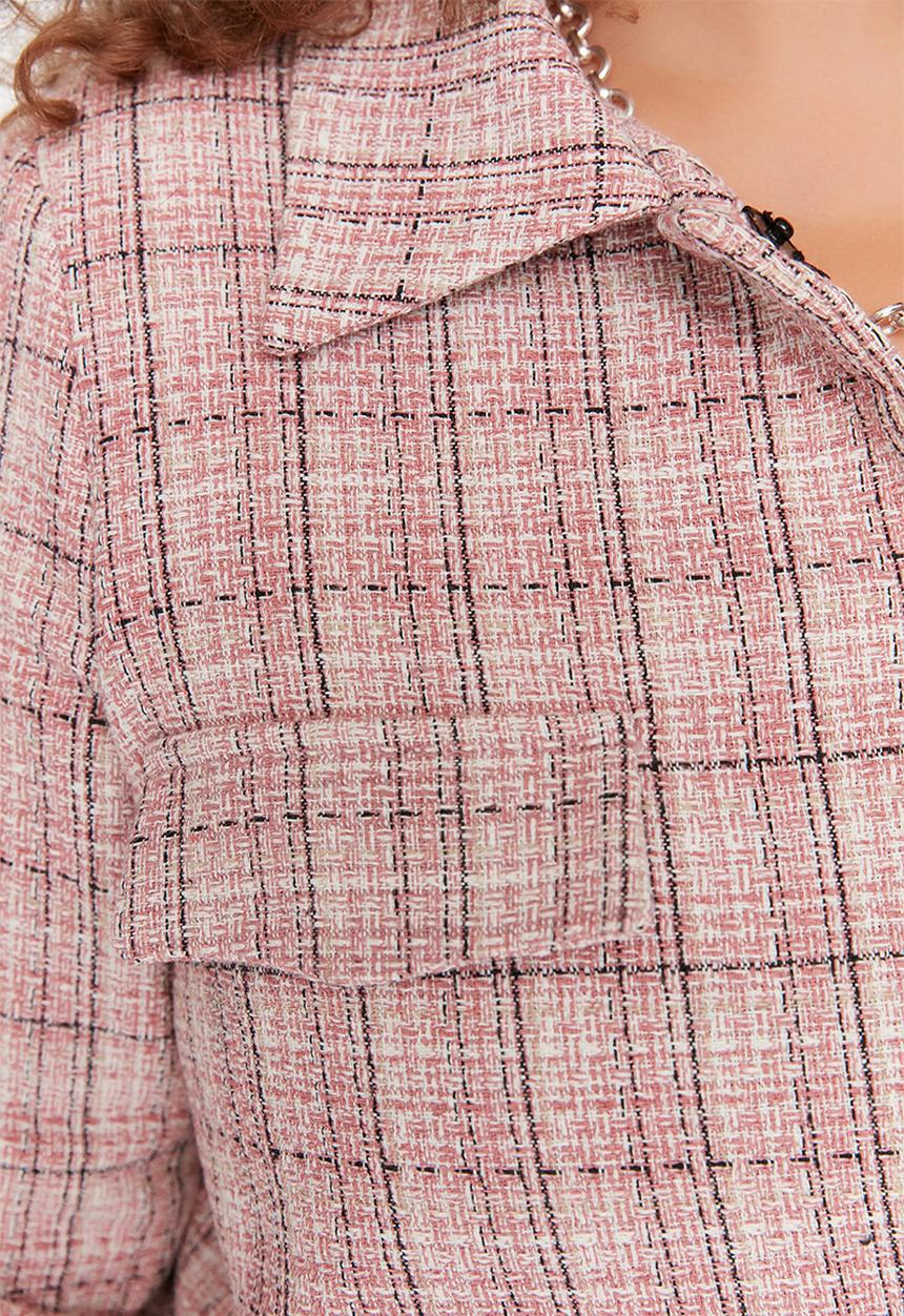 Trendyol - Plus plaid chenille jacket - multi
