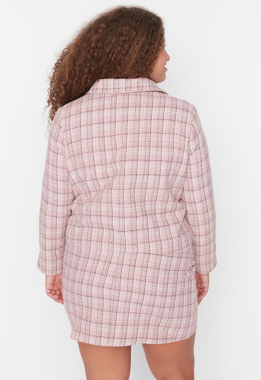 Trendyol - Plus plaid chenille jacket - multi