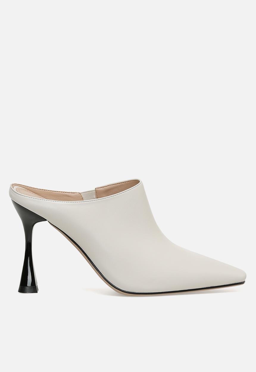 Nine West - Reynac mule heel - off white