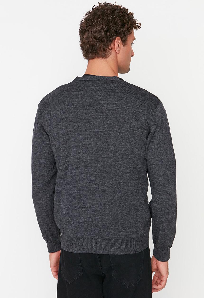 Trendyol - Button up cardigan - anthracite