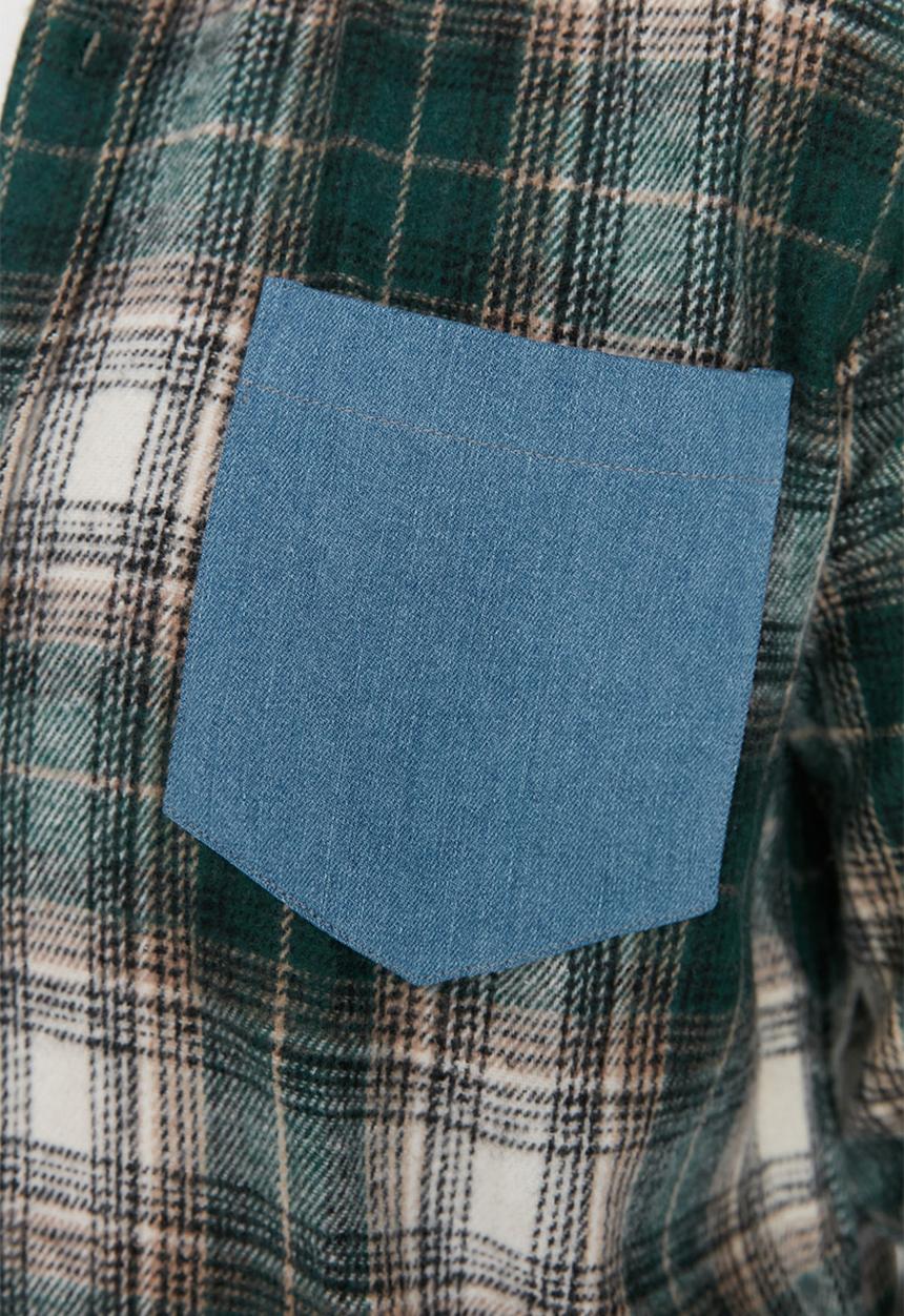 Trendyol - Check shirt - green