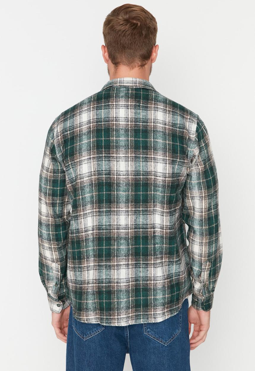 Trendyol - Check shirt - green