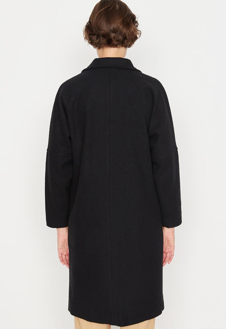 Trendyol - Single button coat - black