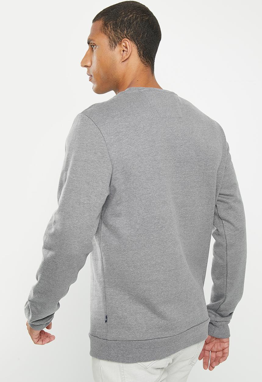 Nautica - Logo crew neck fleece - grey melange