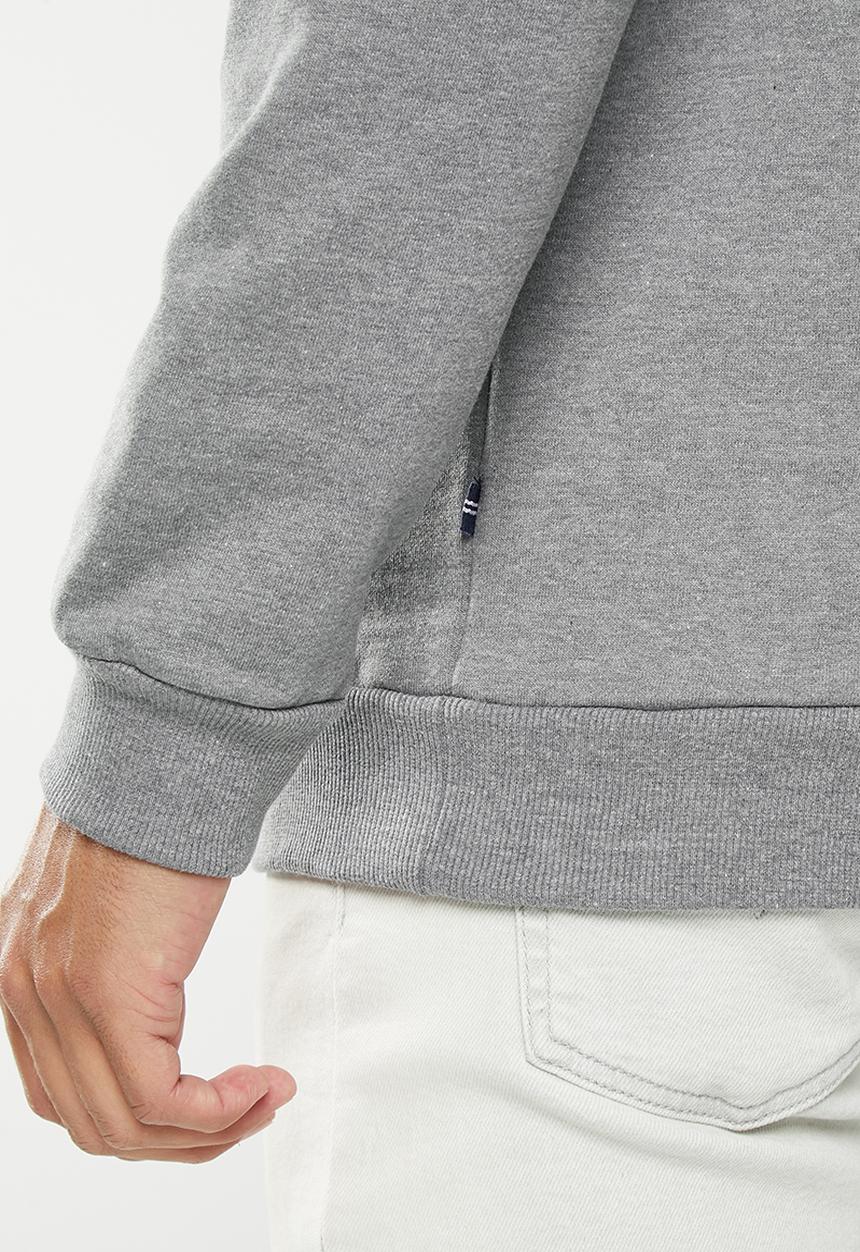 Nautica - Logo crew neck fleece - grey melange