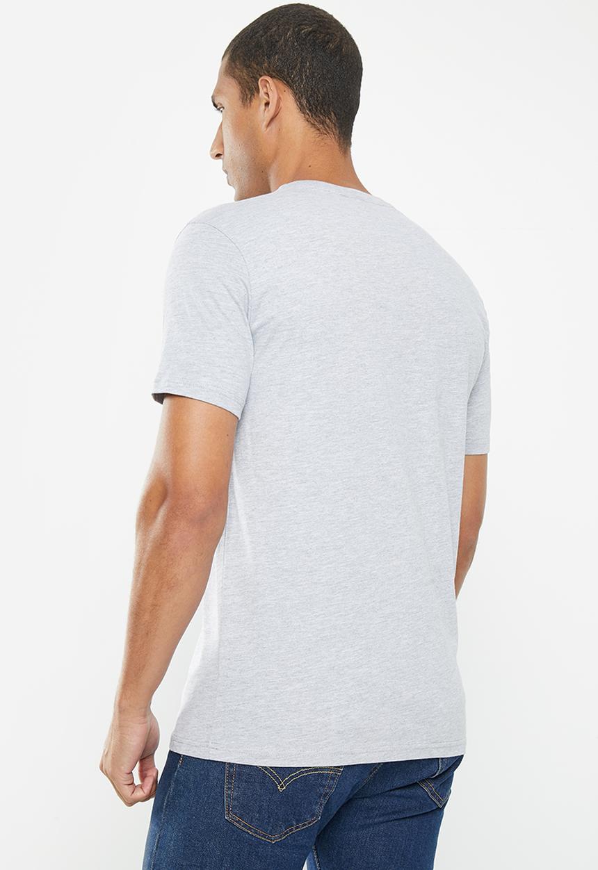 POLO - Mens logo short sleeve tee - grey melange